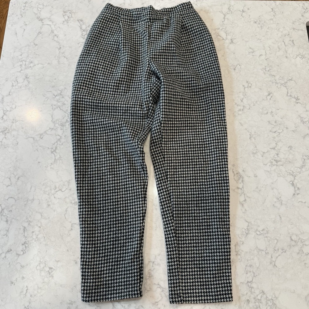 William Frederick Pull-On Pants 100% Wool Houndstooth Men's M